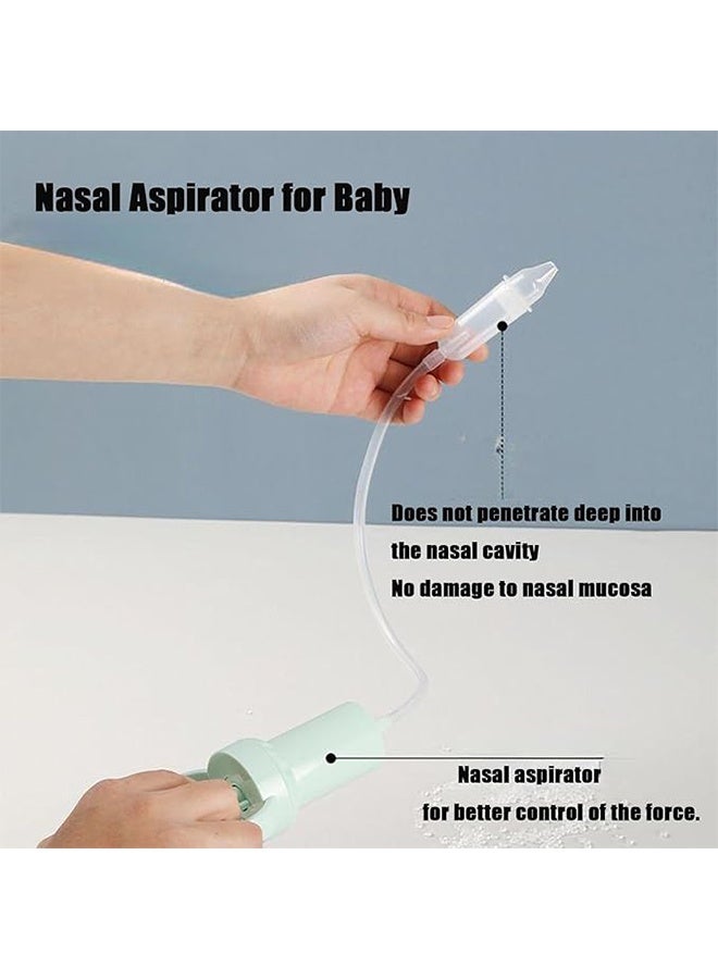 واي جيه شفط أنف الطفل، سحب اليد، ضغط سلبي لعلاج الأنف، تنظيف المخاط للأطفال حديثي الولادة واحتقان أنف مضاد للارتجاع - Image 3